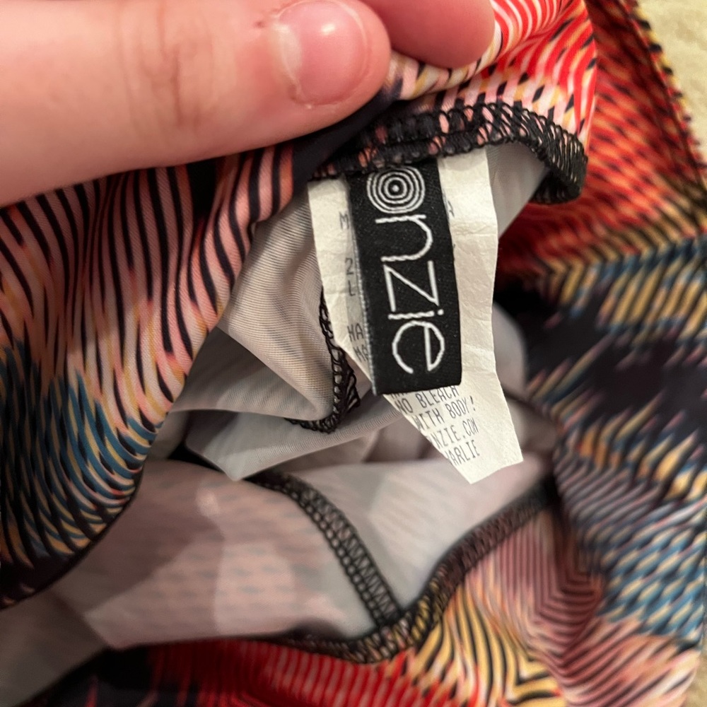 Onzi Multi Colored Pattern Leggings - image 4